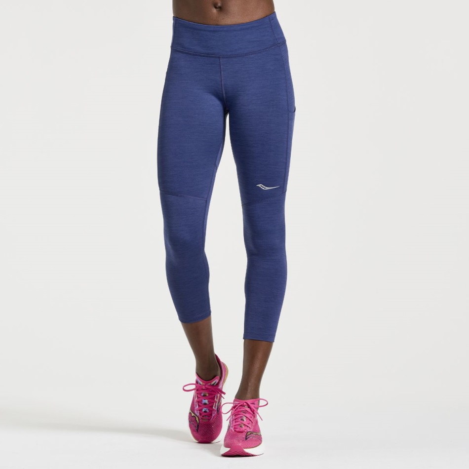 Saucony Sodalite Heather Femei Fortify Crop Tight
